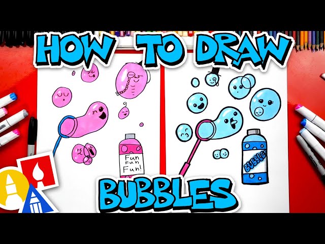 How To Draw Funny Bubbles And Wand