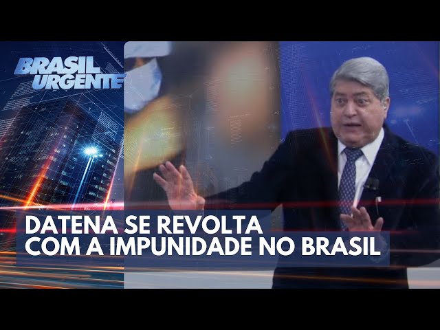 Datena se revolta com a impunidade ao comentar morte de PM da Rota | Brasil Urgente