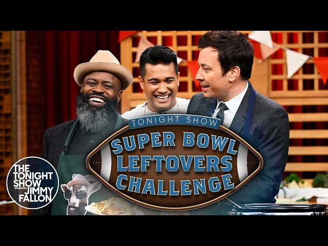 Super Bowl Leftovers Challenge with Tariq and Chef Jordan Andino | The Tonight Show