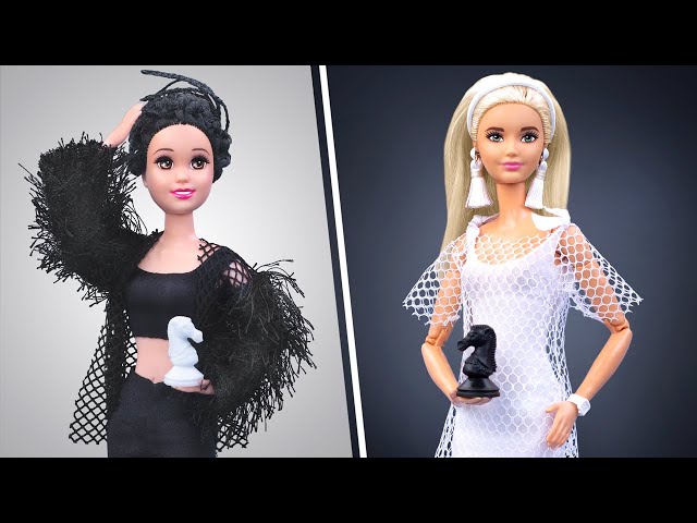 Black and White Challenge! Everything in One Color for Barbie