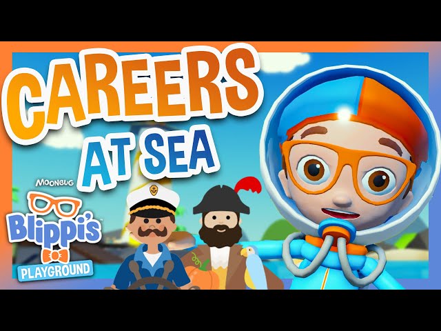 Blippi Learns about Jobs at Sea! | Blippi Plays Roblox! | Educational Gaming Videos