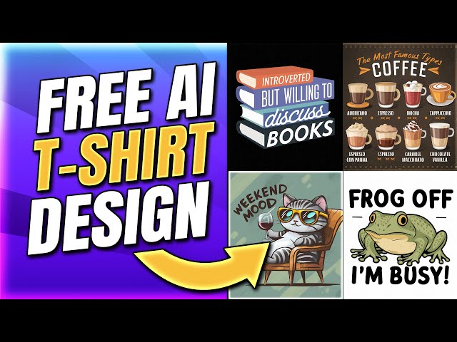 BETTER THAN MIDJOURNEY?! Free Ai T-Shirt Design with Text (Ideogram Ai 1.0 Print on Demand Tutorial)