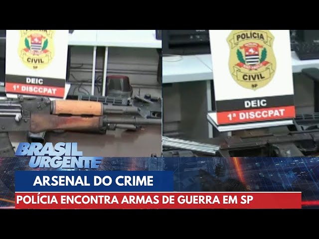 Polícia apreende arsenal de guerra do crime organizado | Brasil Urgente