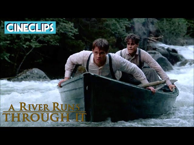 A River Runs Through It | Going Over A Waterfall | CineClips