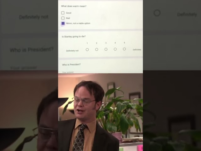 the office fire drill but it's a google form | #SHORTS | The Office US | Comedy Bites