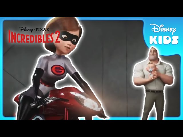Elastigirl's Elasticycle! 🏍 | The Incredibles 2 | Disney Kids