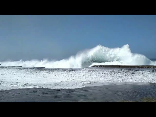 #1 Teneryfa - potężne fale w el bajamar ;) big waves canary islands, monster waves, anaga tenerife