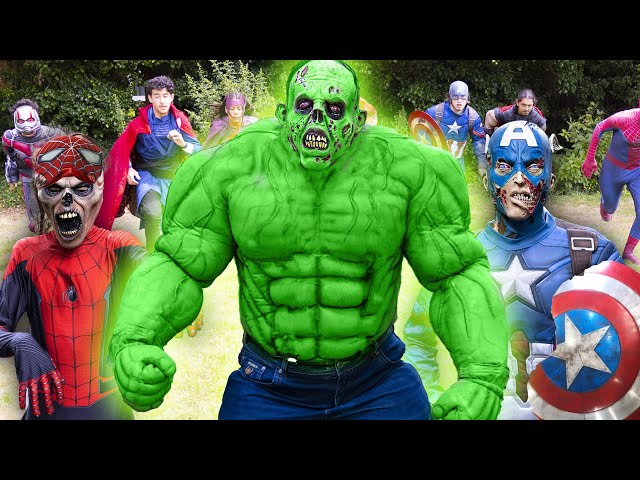 Superheroes VS Monsters VS Zombie Hulk (Zombies, Siren Head, Cartoon Cat and more!)