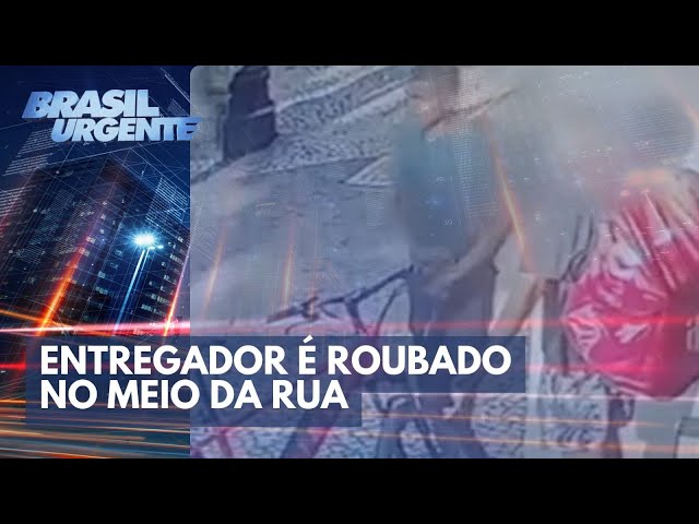 Entregador é roubado no Centro de SP | Brasil Urgente