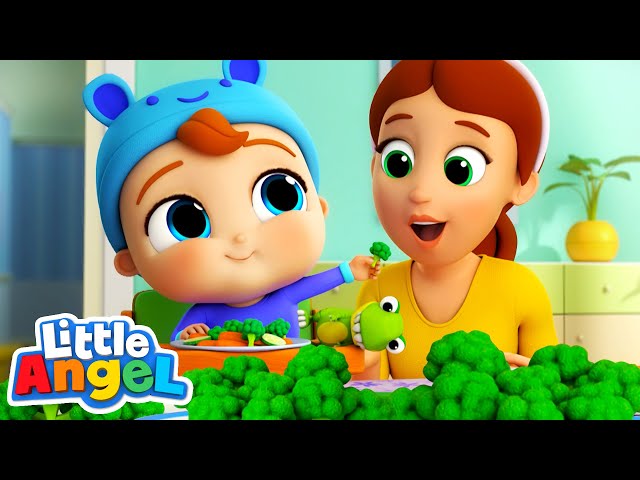Baby John Yes Yes Vegetable Song! | Little Angel Kids Songs & Nursery Rhymes