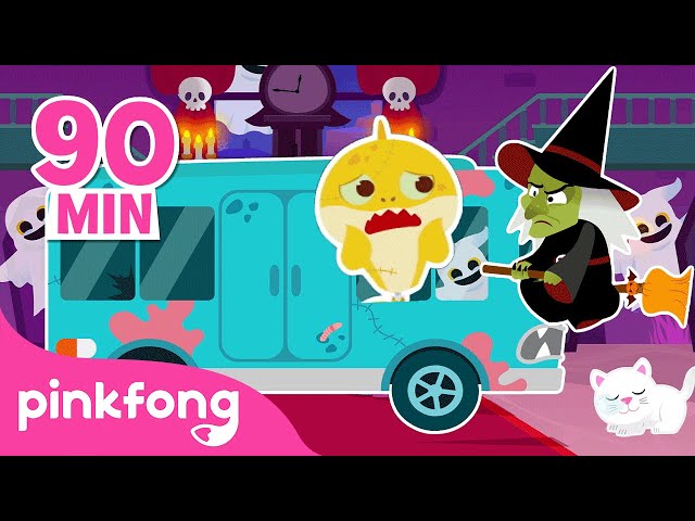 Halloween Bus Play and other Cartoons for Kids | Halloween Story | Pinkfong Baby Shark