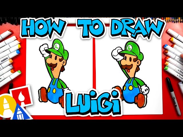 How To Draw Paper Luigi From Mario Bros