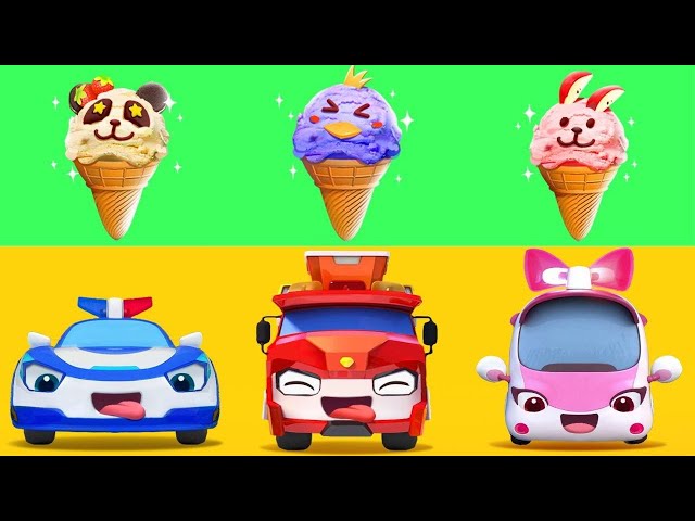 This is Ice Cream Song🍧| Colors Song | Monster Truck | Kids Songs | Kids Cartoon | BabyBus