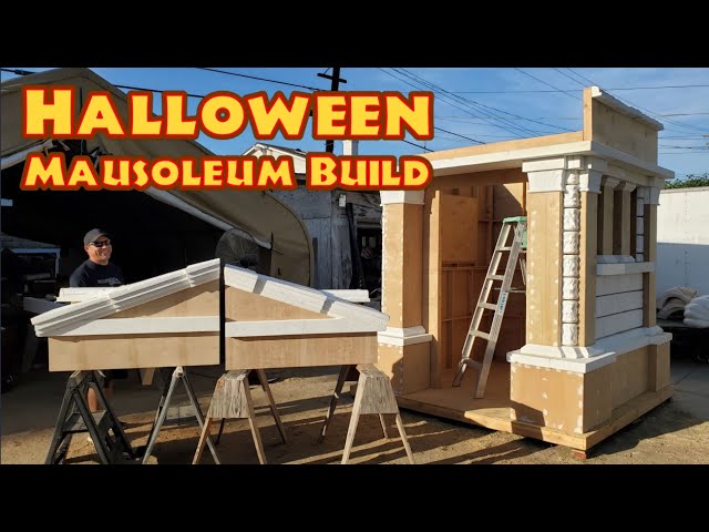 Making Faux Stone Bricks - Halloween Mausoleum Build Update