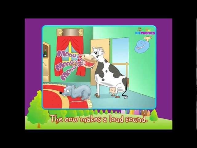 Mouse & Cow - Diphthong /au/ Phonics Story - ow, ou