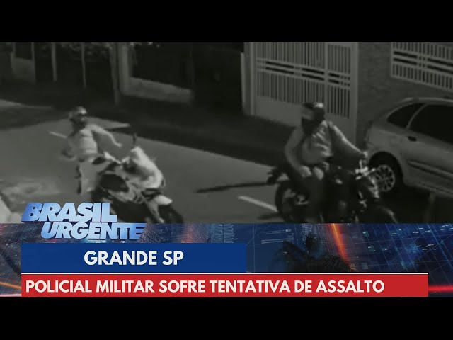 Tiros no meio da rua em tentativa de assalto na Grande São Paulo | Brasil Urgente