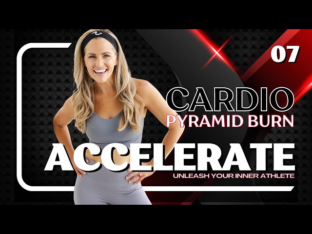 27 Minute HIIT TRAINING Cardio Pyramid Burn Workout (Accelerate Day #7)