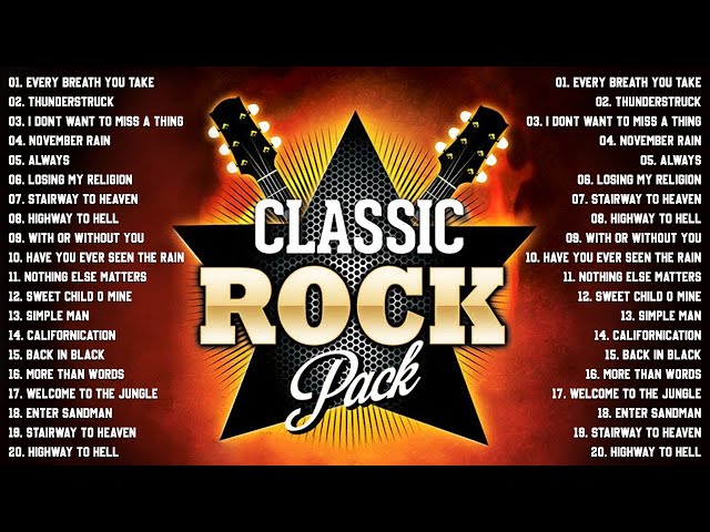 70s 80s 90s Classic Rock Collection | Queen, AC/DC, Metallica, U2, Bon Jovi, Aerosmith, Scorpions