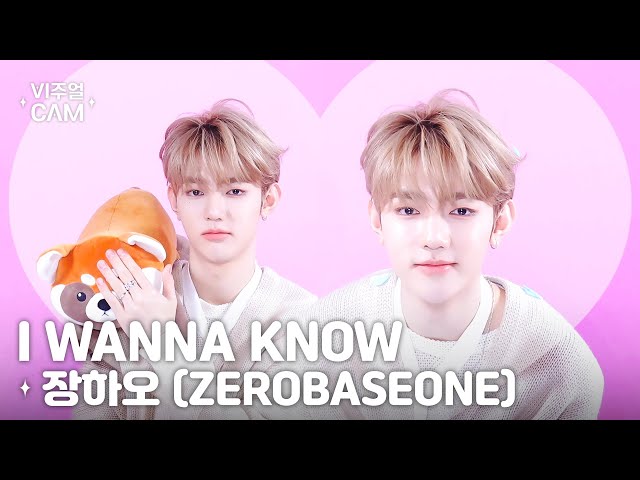 ✧비주얼캠✧ 장하오(ZEROBASEONE) - I WANNA KNOW | VISUAL CAM 4K