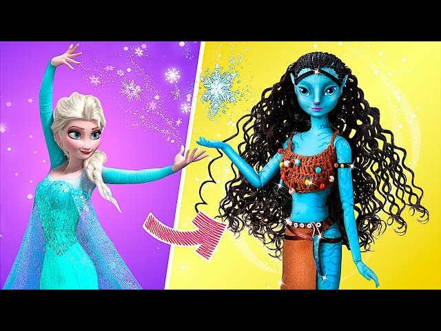Elsa Becomes an Avatar! 32 Frozen DIYs for Disney Dolls