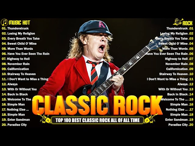 Pink Floyd, Queen, The Police, The Who, CCR, AC/DC, Aerosmith 🔥 Power Ballads | Classic Rock Songs