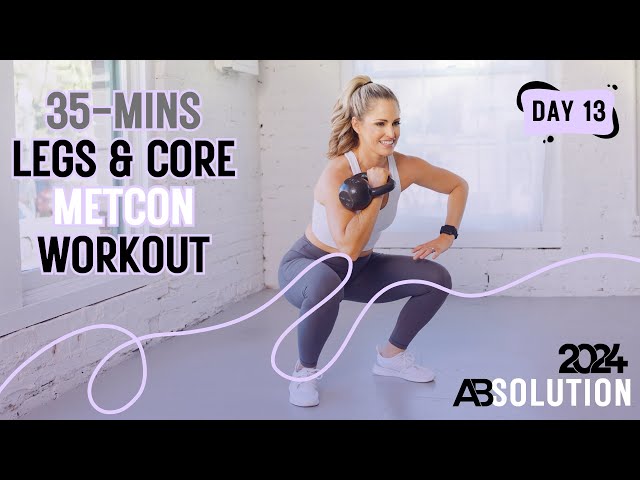 Power Up: 35-Minute Legs & Core MetCon Workout for Strength & Stamina - ABSOLUTION 2024 DAY 13