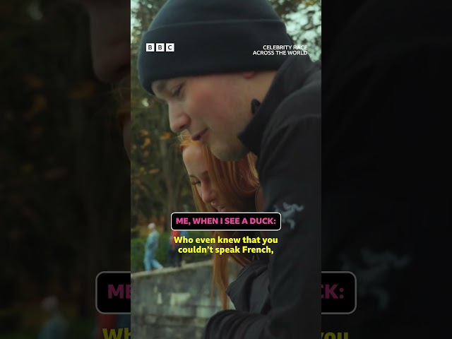 Claiming I can speak a second language on my CV 🦆#CelebrityRaceAcrossTheWorld #iPlayer