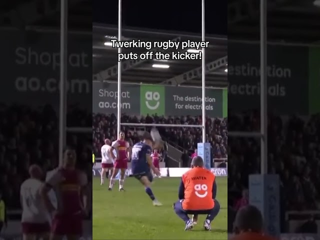 Twerking Rugby Player Puts Off the Kicker!