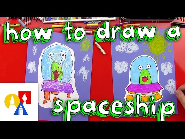 How To Draw An Alien UFO (young artists)