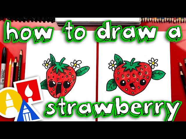 How To Draw A Cute Strawberry