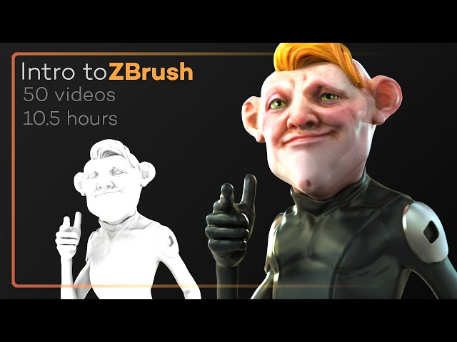 Intro to ZBrush Series - Updated, new, get up and running from scratch, you'll be a pro in no time!!