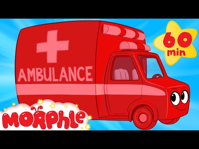 My Magic Ambulance  (+1 hour Morphle kids videos compilation with cars, trucks, bus etc)