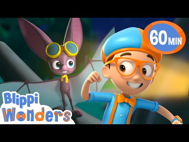 Blippi explores the night with Matt the Bat | Blippi Wonders Educational Videos for Kids