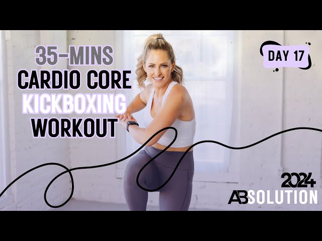35-Minute Cardio Core Kickboxing Workout - ABSOLUTION 2024 DAY 17