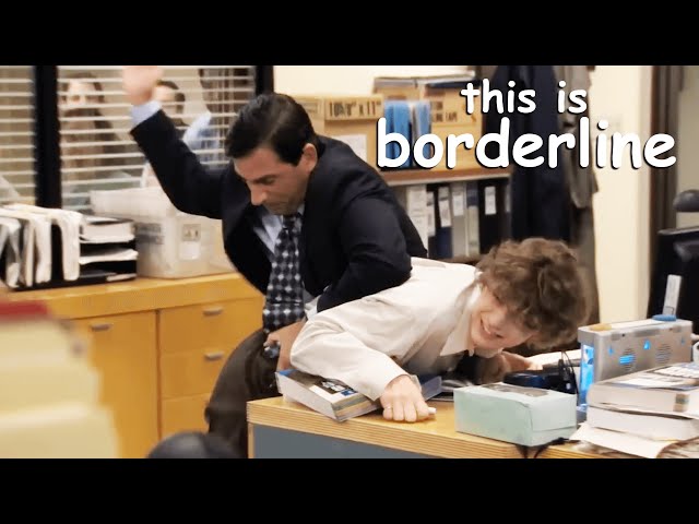 michael scott crossing the line for 9 minutes straight | The Office US | Comedy Bites