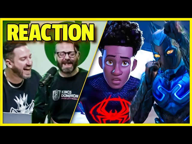 Spider-Verse, DC Blue Beetle, Marvel Secret Invasion Live Trailer Reaction Kinda Funny
