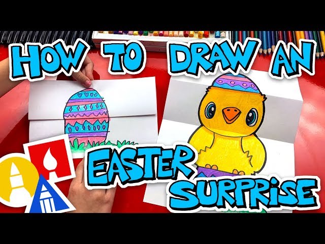 How To Draw An Easter Egg Folding Surprise 🐣
