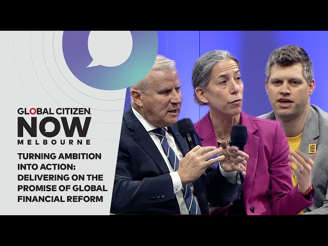 Michael Sheldrick, Anna Wellenstein & Minister Michael McCormack on Global Financial Reform