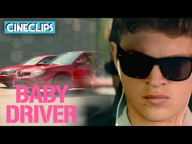 Opening Car Chase Scene From Baby Driver | Baby Driver | CineClips
