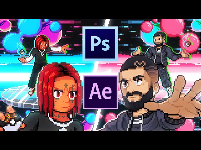 Create Animated Pixel Visualizers / Music Videos / Animations Pokemon Style | Adobe Ps / Ae Tutorial