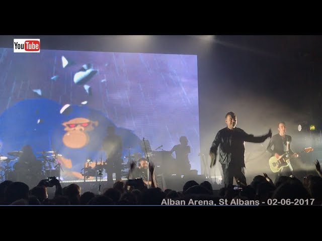 Gorillaz live - Clint Eastwood (HD) The Alban Arena, St Albans - 02-06-2017