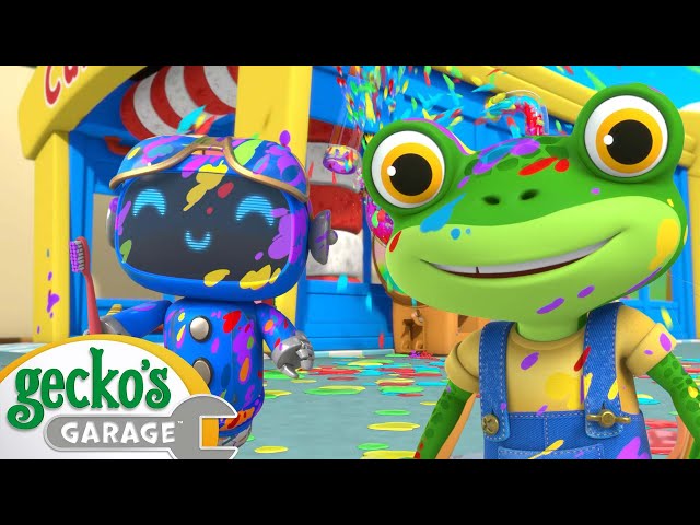 Rainbow Family Photo | Gecko's Garage | Fun Kids Cartoon | Kids Videos