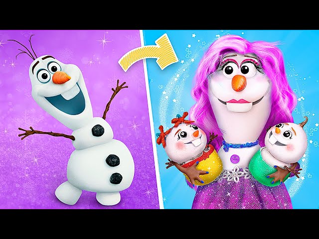 Olaf Family's / 30 Frozen and LOL OMG DIYs