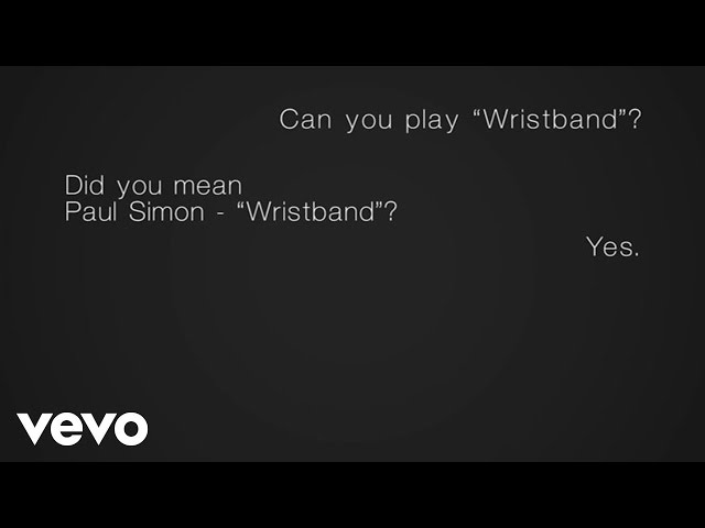 Paul Simon - Wristband (Lyric Video)