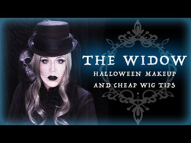 THE WIDOW: Halloween Makeup and Cheap Wig Tips PLUS Costume Prop DIY