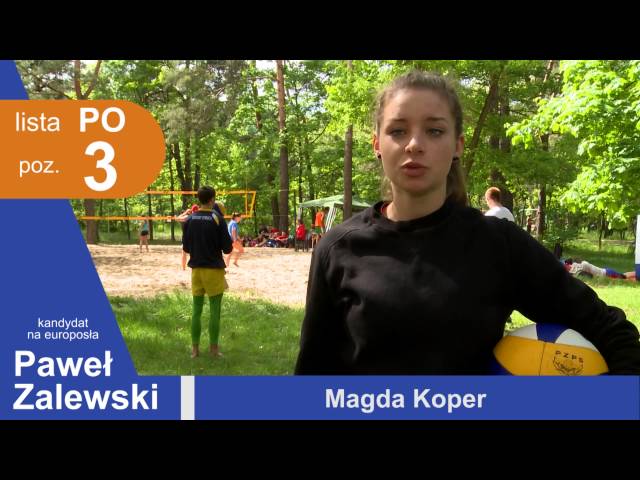 Magda Koper głosuje na Pawła Zalewskiego