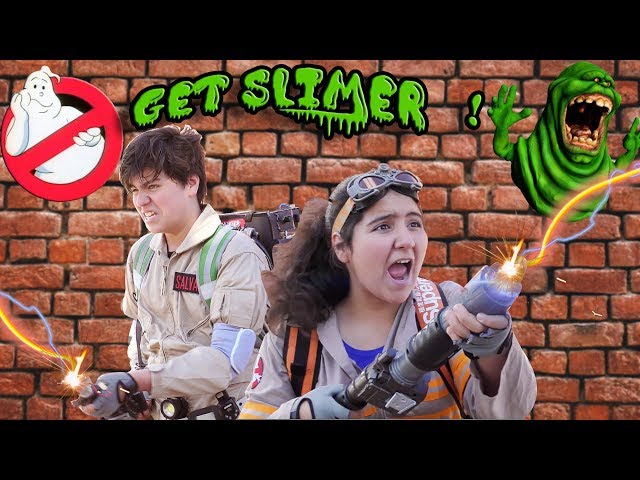 😅Ghostbusters  parody! 👻👻BUSTING SLIMER!  DIY home made movies  Canada