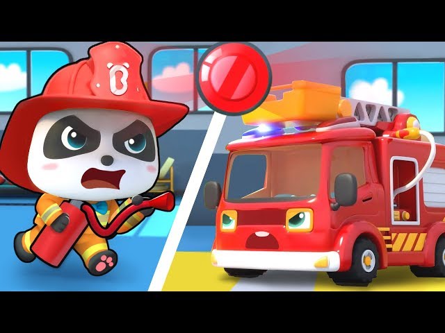 Fire Siren is On - Fire Truck | Police Cartoon | Nursery Rhymes | Kids Songs | Kids Cartoon |BabyBus