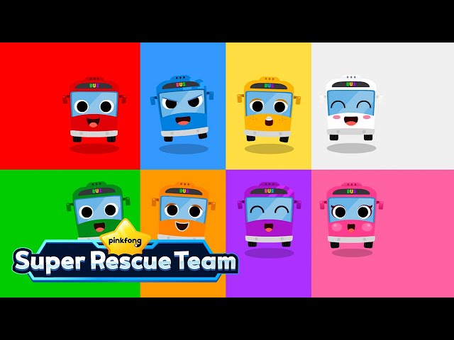 Color Bus | Fun Bus Songs for Kids | Pinkfong Super Rescue Team - Kids Songs & Cartoons