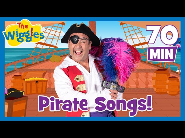 Fun Pirate Songs and Sea Shanties for Kids⛵ The Wiggles & Captain Feathersword 🪶🏴‍☠️ One Hour +